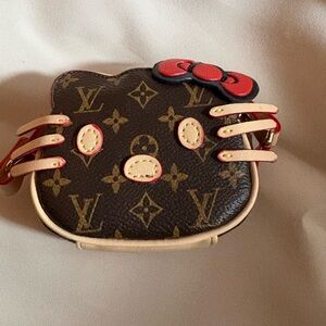 🔥 SALE $200 Upcycled LV Monogram Hello Kitty Mini Crossbody Bag